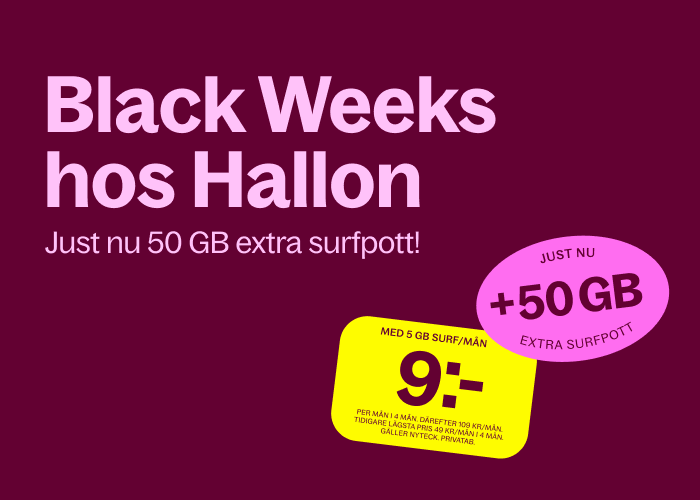 Black Weeks hos Hallon